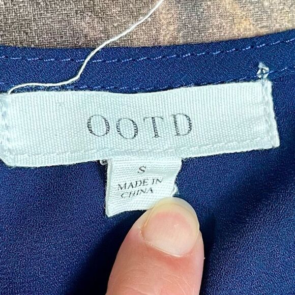 OODT Women’s Blue Wrap Jumpsuit Small - Picture 11 of 11